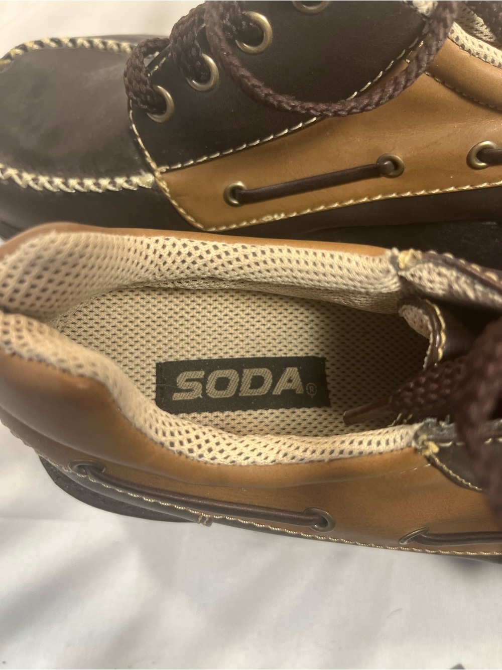 Soda Women's Brown and Tan Lace-Up Winter Boots - Picture 6 of 12